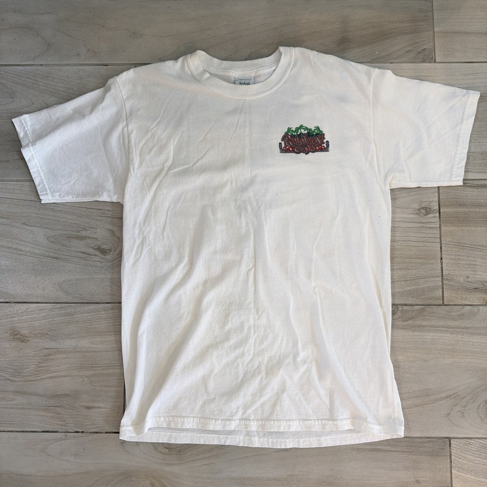 Vintage Rainforest Cafe Shirt Mens Large L Trump Plaza Graphic Atlantic City 90s